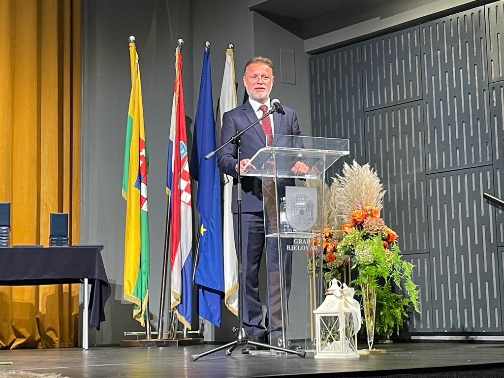 Predsjednik Sabora Jandroković nazočio svečanoj sjednici Gradskog vijeća Grada Bjelovara
