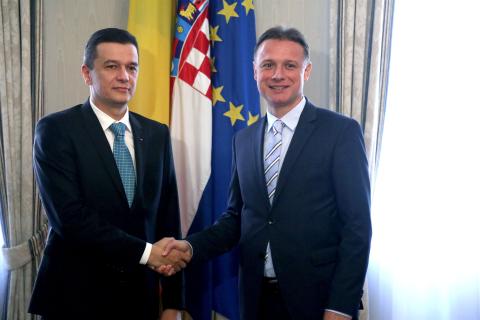 Predsjednik Vlade Rumunjske Sorin Grindeanu u službenom posjetu, Hrvatski sabor, 12. lipnja 2017.