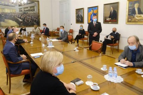 The Parliament's Presidency sitting in extended composition (Photo by Hina/Edvard Šušak)