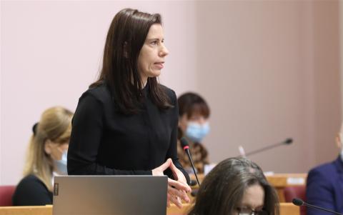 MP Katarina Peović, The Workers' Front (Photo by Hina/Admir Buljubašić)