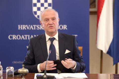 Mr. Dražen Bošnjaković, the Chairman of the Committee (Photo by Hina/Edvard Šušak)