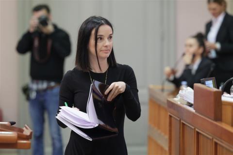 Agriculture Minister Marija Vučković in the Parliament (Photo by Hina/Edvard Šušak)