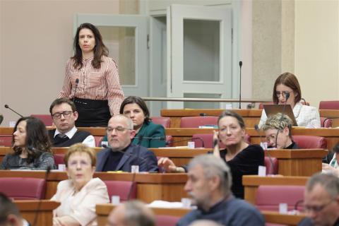 MP Katarina Peović (The Workers' Front); Photo by Hina/Edvard Šušak