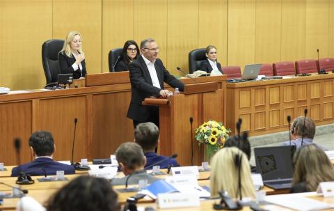 Na slici: Norbert Lins, predsjednik Odbora za poljoprivredu i ruralni razvoj Europskog parlamenta (Foto: Hina/Damir Senčar)