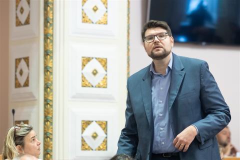 MP Peđa Grbin (SDP); Photo by Hina/Edvard Šušak