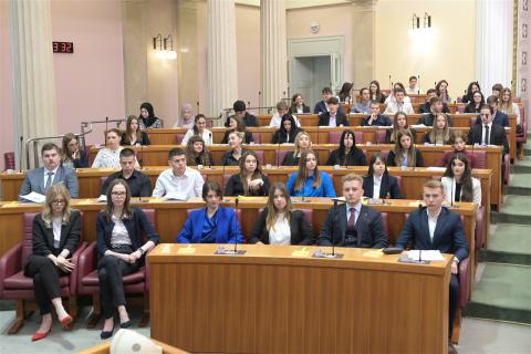Foto: Hrvatski sabor Simulirana sjednica Sabora za učenike srednjih škola