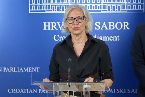 Dušica Radojčić (We Can!), chairwoman of the Environment and Nature Conservation Committee (Photo: Hina/Edvard Šušak)