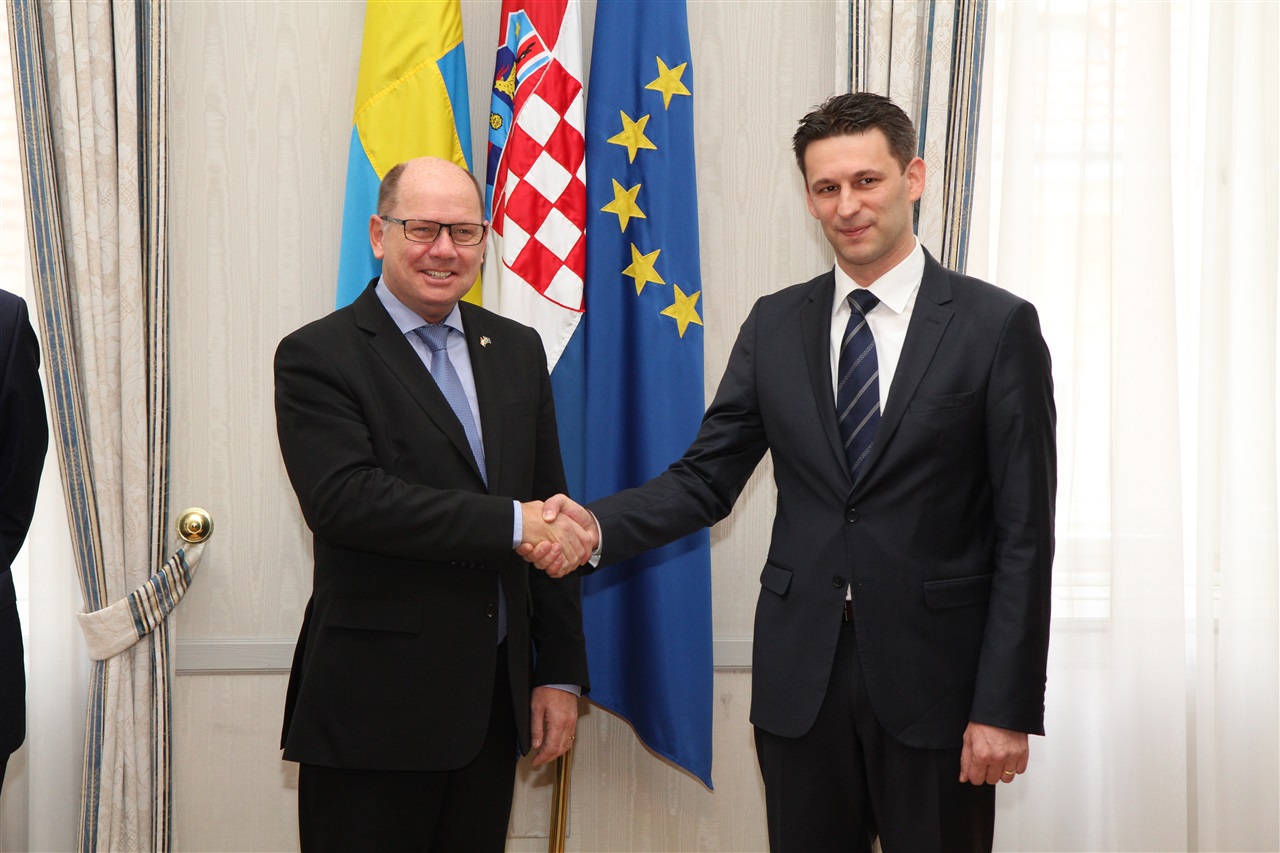 Predsjednik Parlamenta Kraljevine Švedske Urban Ahlin u službenom posjetu, Hrvatski sabor, 27. travnja 2017.