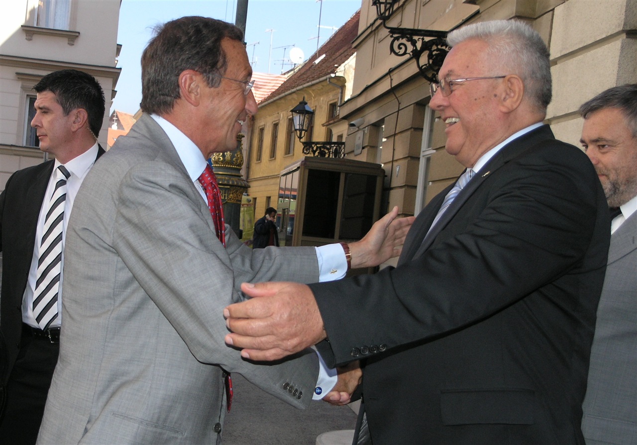 Predsjednik Donjeg doma parlamenta Talijanske Republike Gianfranco Fini u službenom posjetu, 21. rujna 2010.