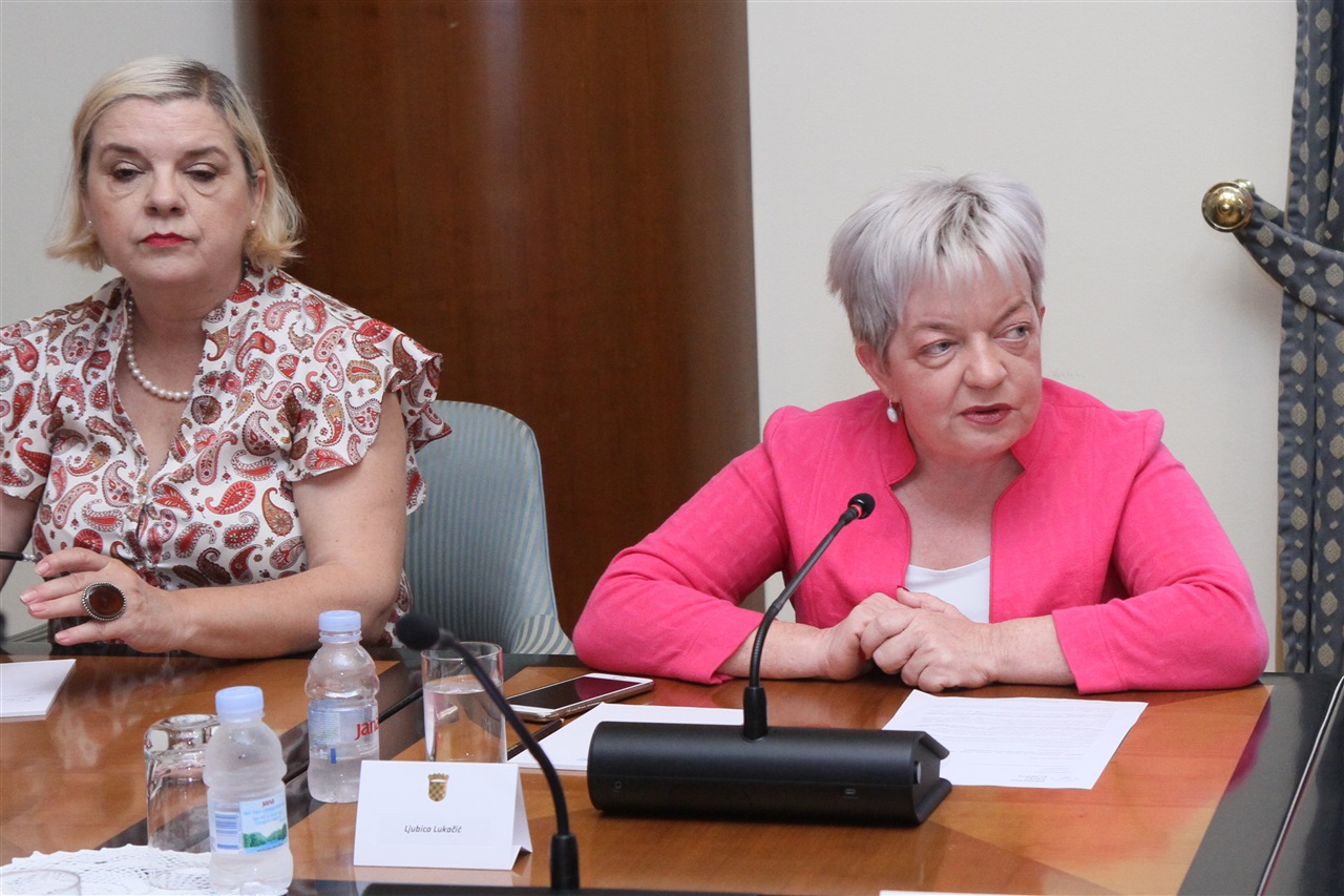 The panel discussion organised by MP Ljubica Lukačić (HDZ) on the occasion of the Day of the Croatian Blind Union, marked June 16