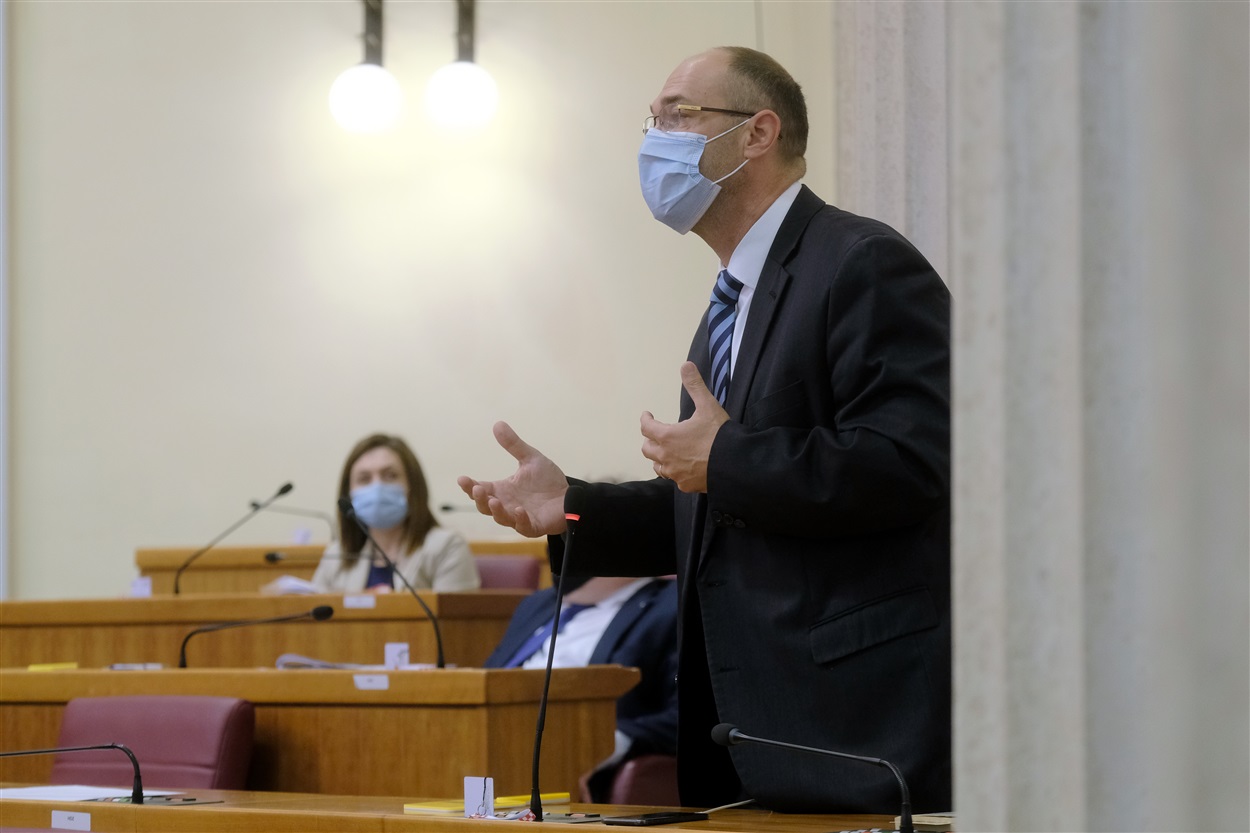 The MP Davor Ivo Stier (HDZ); Photo by Hina/Edvard Šušak