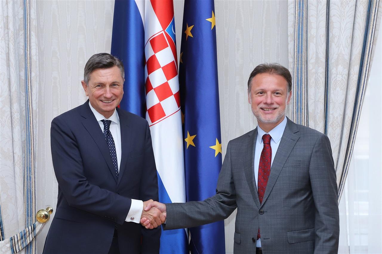 Gordan Jandroković and Borut Pahor (Photo by Croatian Parliament)