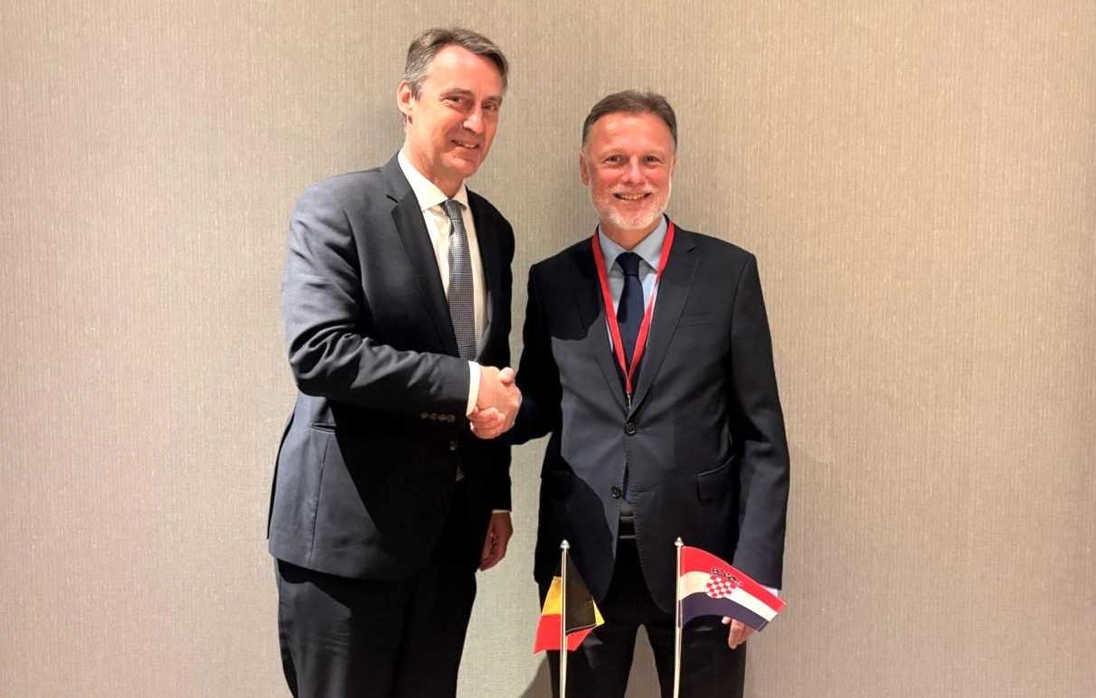 Croatian Parliament Speaker Jandroković met in Copenhagen Belgian Senate President Vincent Blondel (Photo: Croatian Parliament)